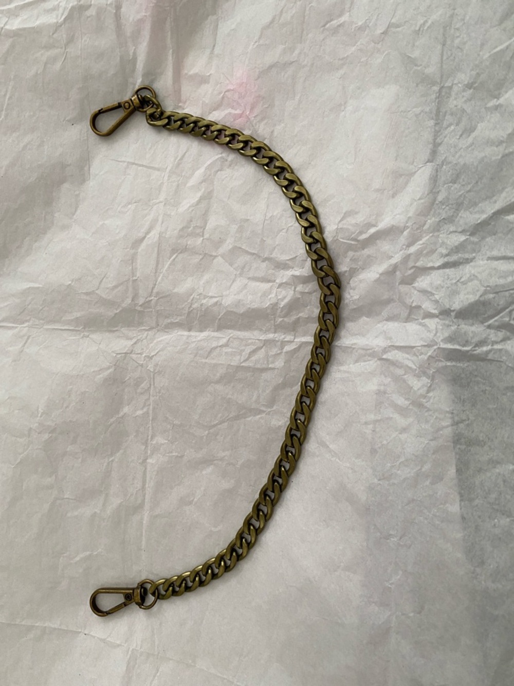 Brass-Tone bag chain